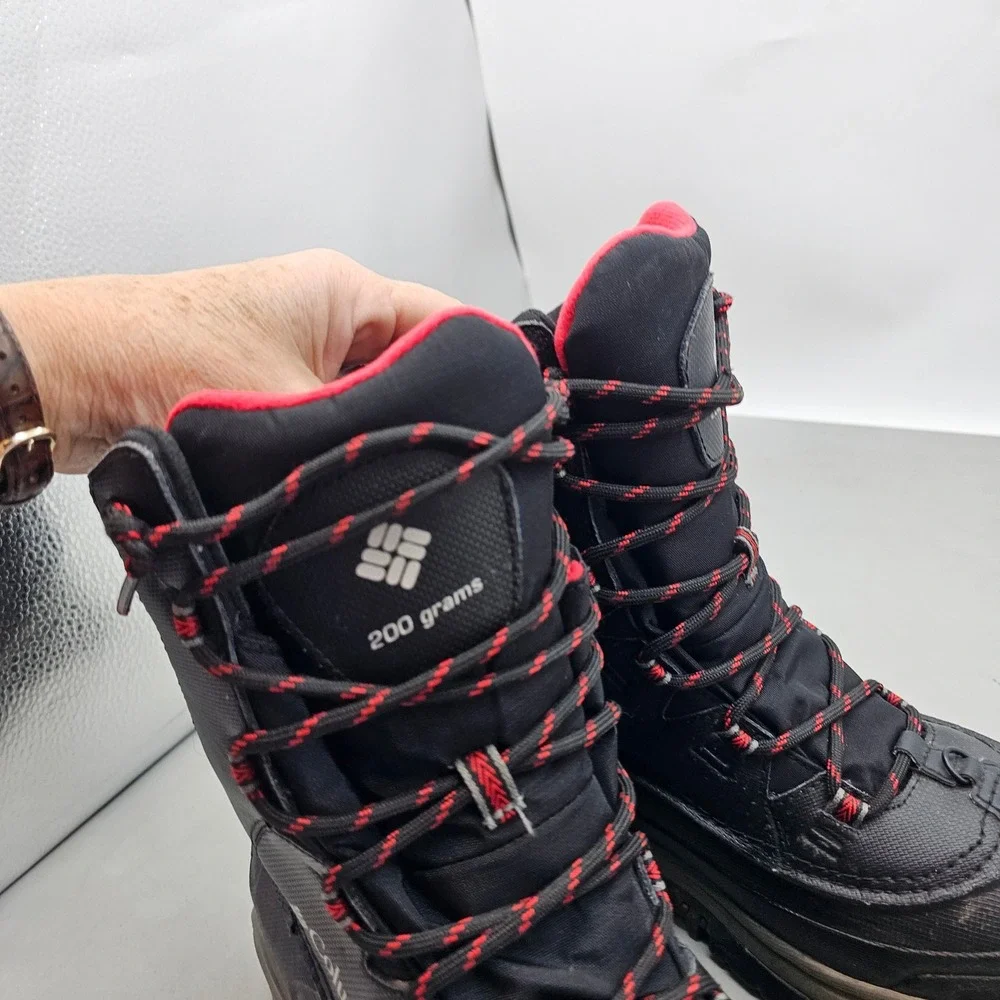 Columbia Bugaboot III Mens 9 Black Waterproof 200g Insulated Winter Boots BM5980